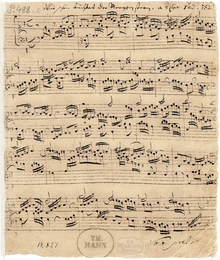 manuscrit : BWV 739