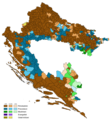 Banovina of Croatia religious map (1939)