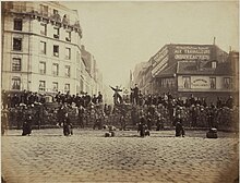 Barricade at the Paris Commune, March 1871. Barricade18March1871.jpg