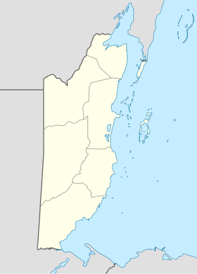 Map showing the location of Chiquibul National Park