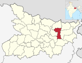 Positionskarte des Distrikts Madhepura