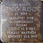 Stolperstein für Heinrich Buchzik