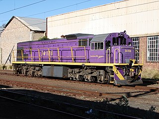 No. 34-108 in Passenger Rail Agency of South Africa's Shosholoza Meyl livery at Beaufort West, 10 October 2015