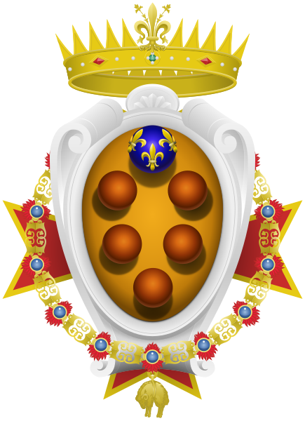 Dosiero:Coat of arms of the Grand Duchy of Tuscany (1562-1737).svg