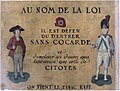 „Kokárda nélkül belépni tilos”, egy kocsmai felirat a francia forradalomban