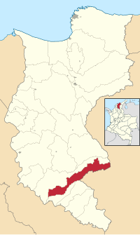 Location o the municipality an toun o Pijiño del Carmen in the Depairtment o Magdalena.