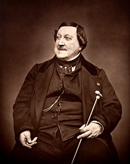 Gioachino Rossini (created by Étienne Carjat; restored and nominated by Adam Cuerden)