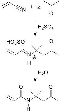 Zweistufige Synthese von Diacetonacrylamid