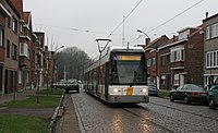 Een lagevloertram in Gent.