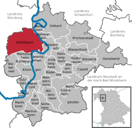 Dettelbach – Mappa