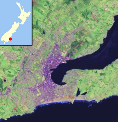 Location map New Zealand Dunedin