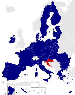 کروشیا (یورپی پارلیمان انتخابی حلقہ) is located in European Parliament constituencies 2014