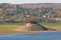 Liebesinsel (Burgberg) bei Niedrigwasser