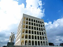 Palazzo della Civilta Italiana in Rome is a perfect example of modern Italian architecture. Fendiheadquartersbuilding.jpg