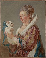 The Woman With A Dog,[22] after 1760, found in The Metropolitan Museum of Art