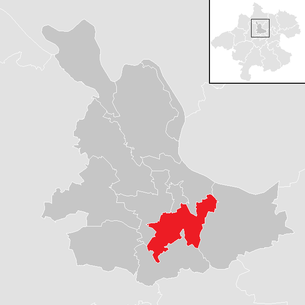 Lage der Gemeinde Fraham im Bezirk Eferding (anklickbare Karte)