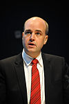 Fredrik Reinfeldt statsminister Sverige talar vid Nordic Climate Solutions i Kopenhamn 2008-11-25.jpg