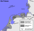Das historische Siedlungs- und Sprachgebiet der Friesen