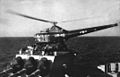HO3S landing on turret of Albany in c1951.