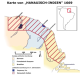 Carte des Indes hanauviennes