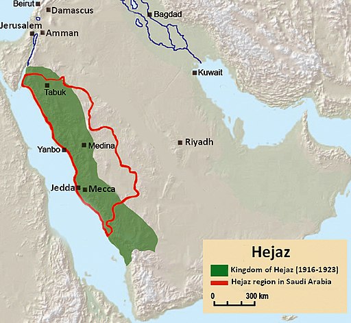 Location of Hejaz