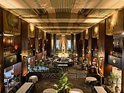 Hilton Netherland Plaza restaurant, displaying Art Deco style