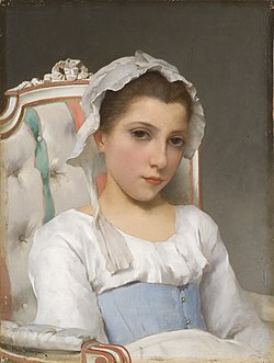 SALMSON Hugo (1843-1894) Portrait of a young girl