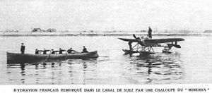 Hydravion militaire francais sur le canal de Suez mars 1915.jpg