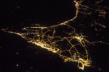 Nighttime view of the United Arab Emirates ISS-38 Nighttime view of the United Arab Emirates.jpg