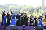 Полад Бюльбюль оглы исполняет свою песню «Азербайджан, Страна Огней моя» (азерб. Azərbaycan, Odlar Yurdum Mənim)