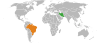 Location map for Brazil and Iran.