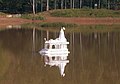 Jain shrine inside Kundalpur lake