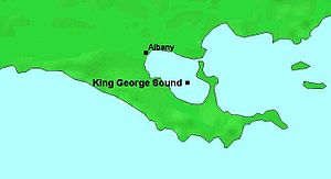 Lageplan des King George Sound