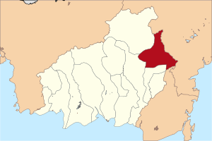 Peta lokasi Kabupatèn Barito Lor