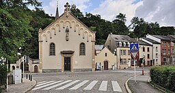 Pfaffenthal vid bron över Alzette.