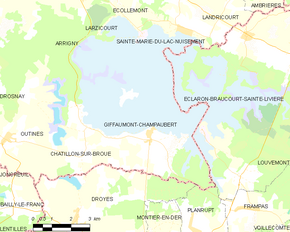 Poziția localității Giffaumont-Champaubert