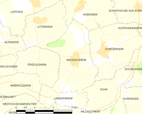 Poziția localității Saessolsheim