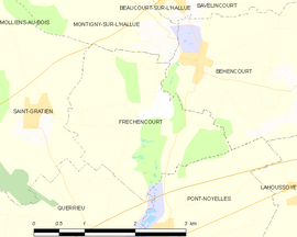 Mapa obce Fréchencourt