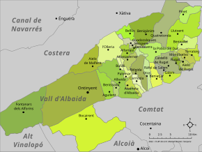 Mapa da comarca.