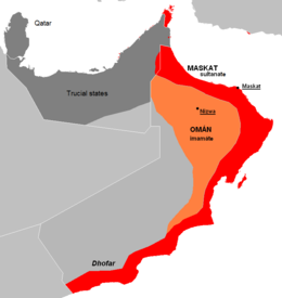 Imamato di Oman - Localizzazione
