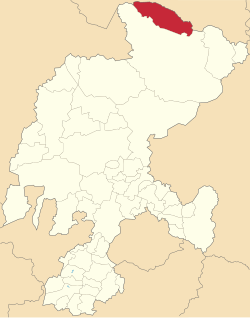 Location of Melchor Ocampo in Zacatecas