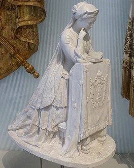 L'Impératrice Eugénie agenouillée le jour de son mariage à Notre-Dame de Paris (1853), plâtre, Nice, musée Masséna.