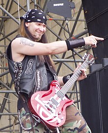 Catanese performing with Black Label Society in 2007