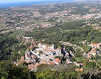 Vue du Palais National de Sintra.