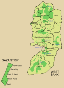 Governorates of the Palestinian National Authority Palestine election map.PNG