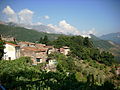 Panorama Noceto con sfondo cave di marmo di Carrara.