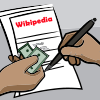 pay to write articles on wikipedia vector