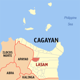 Lasam na Cagayan Coordenadas : 18°4'N, 121°36'E
