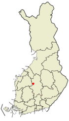 Localisation de Pylkönmäki en Finlande