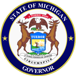 English: Seal of Michigan Governor.
